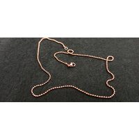 39601 Lantisor cu bilute subtire auriu rosiatic, 45cm - Pentart