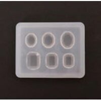 38182 Matrita, mulaj silicon transparent, diamante 4x5x0.5cm - Pentart