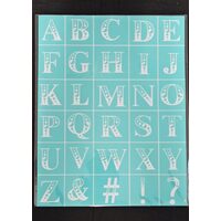 40138 Sablon autoadeziv din matase plasticata, 21.5x27.5cm - Pentart