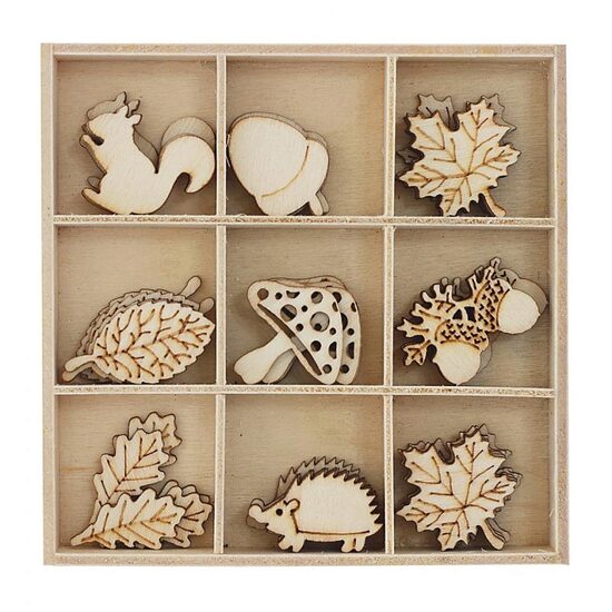 253030 Set 45 figurine lemn Toamna - Galeria Papieru