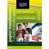 260605 Set 5 Coli A4 hartie transfer pe bumbac de culori inchise - Galeria Papieru