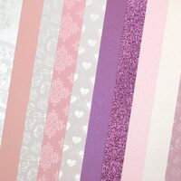 208926 - Set 10 cartoane speciale A4 , 210-250 gr - tonuri roz - Galeria Papieru