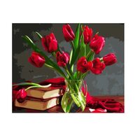 GX8115 Set pictura pe numere Bouquet of tulips - P-ART