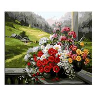 GX9500 Set pictura pe numere Bouquet on the window - P-ART