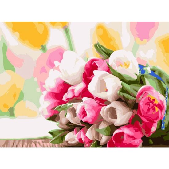 GX9193 Set pictura pe numere Bouquet of tulips - P-ART