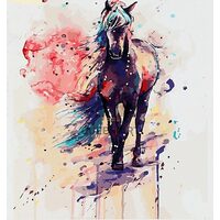 G108 Set pictura pe numere Fantastic horse - P-ART