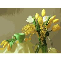 GX9245 Set pictura pe numere Yellow tulips - P-ART