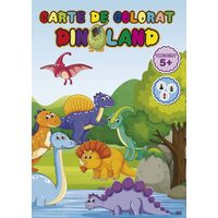 Carte de colorat - Dinoland - LIBR.