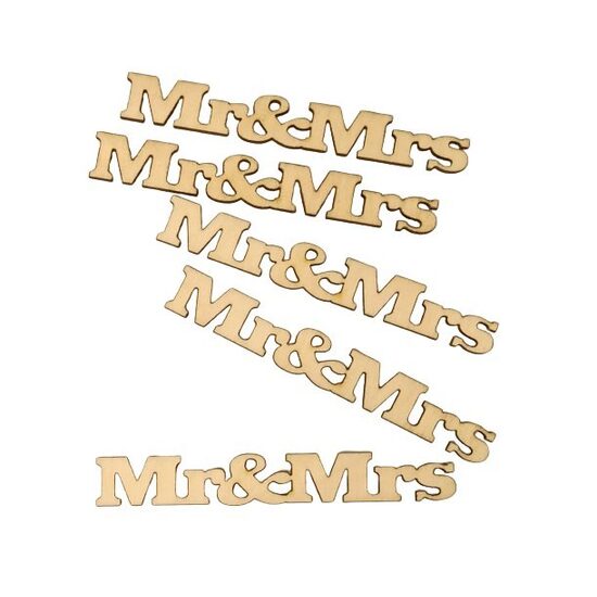32904 - Set 5 figurine lemn 10 cm - Mr&Mrs - Pentart