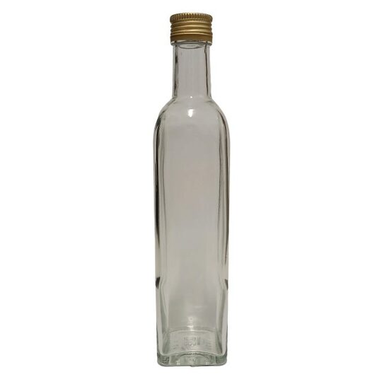 32486 - Sticla patrata 500ml cu dop metalic - Pentart