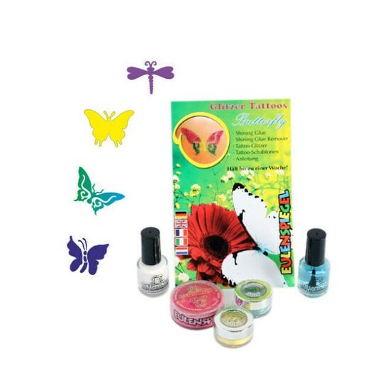 730584 - Set tattoo glitter - Butterfly - Eulenspiegel