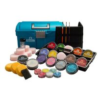 299531 - Set complet pentru pictura pe fata + mini valiza albastra - Eulenspiegel