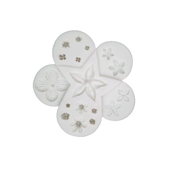 M93204 - Matrita, mulaj silicon - mix floricele - ANT-CH