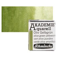 Olive green yellowish – Schmincke Akademie Half Pan Olive green yel…