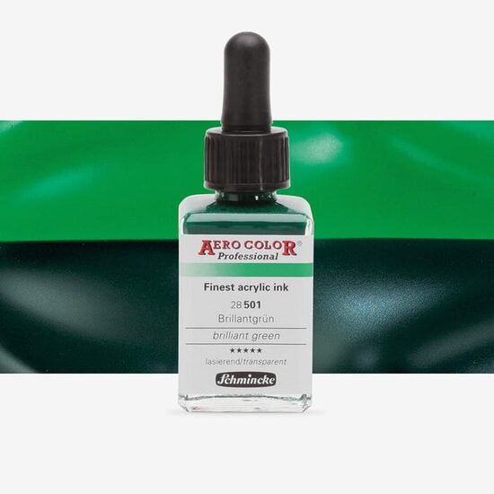 Aero Color Professional 28 ml, Brilliant green - Schmincke