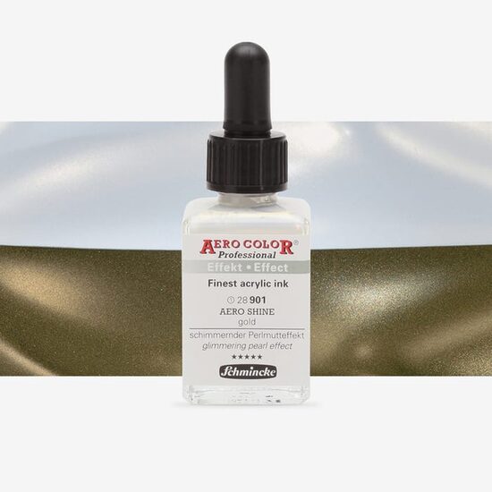 Aero Color Professional 28 ml, Aero Shine gold - Schmincke