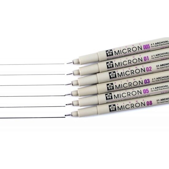 Linere negre si color - Pigma Micron