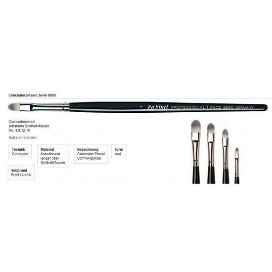 Pensule - Fond de ten si anti-cearcan - Extra smooth - 9680 - Da Vinci