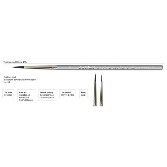 4574 - Pensule liner pentru ochi seria - Synthetics - Da Vinci