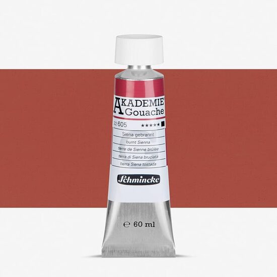 Tempera - Gouache Akademie 60 ml - Schmincke, Burnt sienna