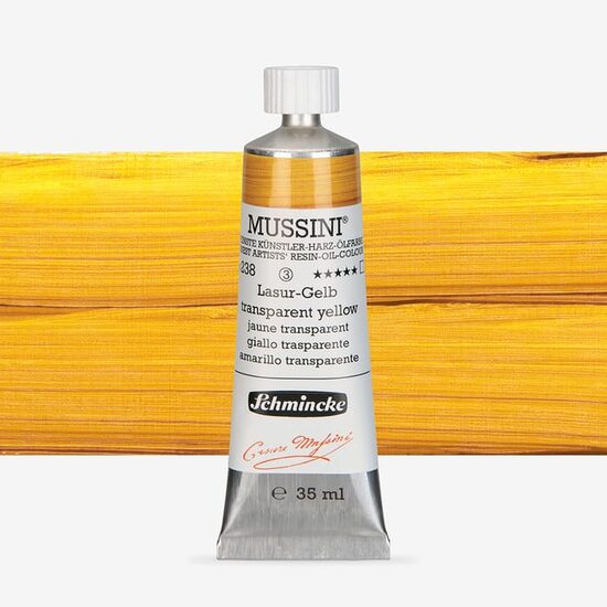 Culori ulei extra-fine Mussini 35 ml - Schmincke, Translucent yellow 10238009