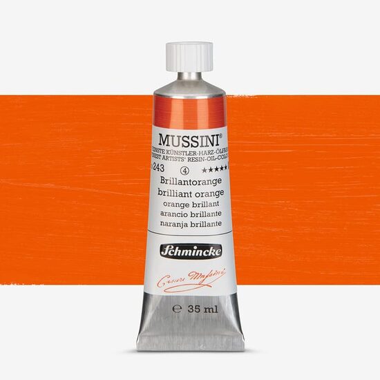 Culori ulei extra-fine Mussini 35 ml - Schmincke, Chrome orange tone 10243009