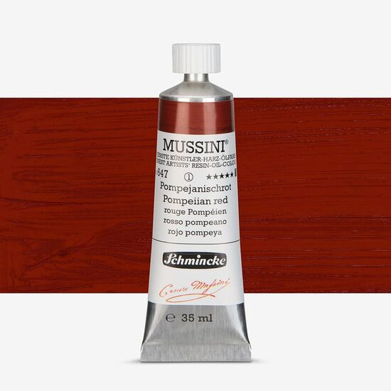 Culori ulei extra-fine Mussini 35 ml - Schmincke, Pompeiian red 10647009
