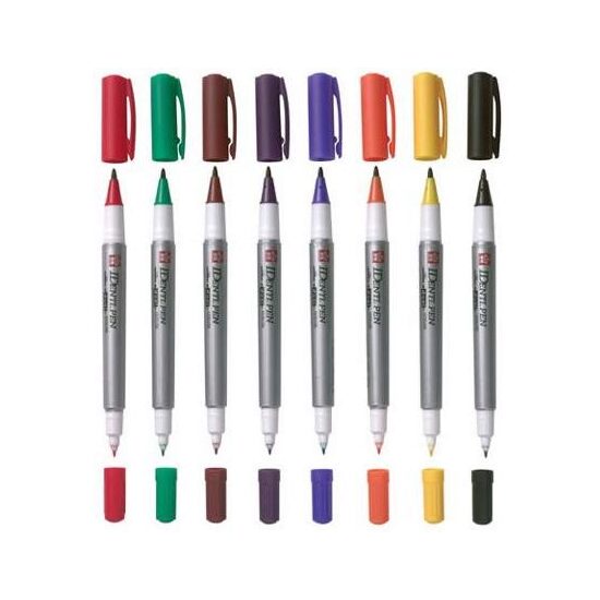 Marker permanent cu 2 varfuri IDENTI PEN - Sakura