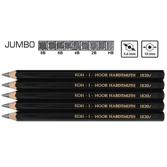 Creioane grafit Jumbo - Koh-I-Noor