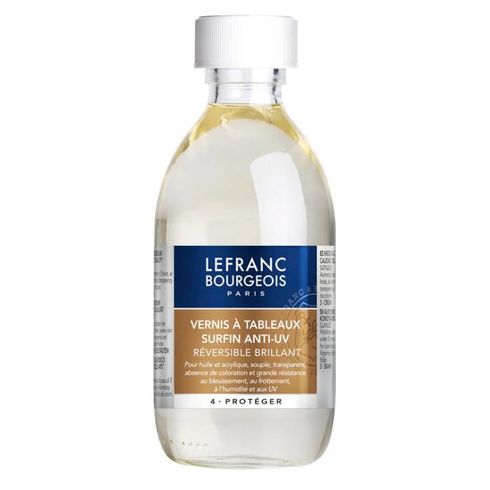Extra-fine picture varnish ANTI-UV - Lac pentru pictura lucios exta fin - Lefranc & Bourgeois, 250 ml - Extra-fine picture varnish 250 ml -...