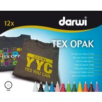 Marker textil opac Darwi - 6 ml - varf rotund