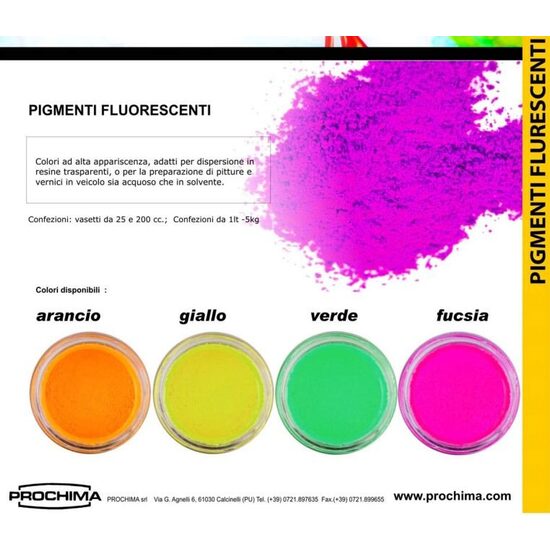 Pigmenti fluorescenti 25ml - PROCHIMA