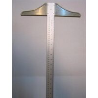 Teu din aluminiu cu cap fix - gradat pe ambele laturi