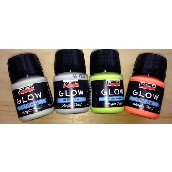 Culori acrilice - Fosforescente - Glow in the dark - 30 ml - Pentart