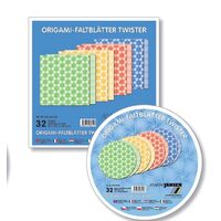 Hartie decorativa origami, 80 gr - 32 coli - Puncte si linii - Marpa