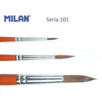 Pensule cu varf rotund din par de ponei Seria 101 - Milan