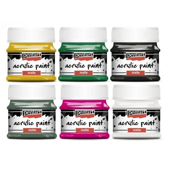 Culori acrilice mate - 50ml - Pentart
