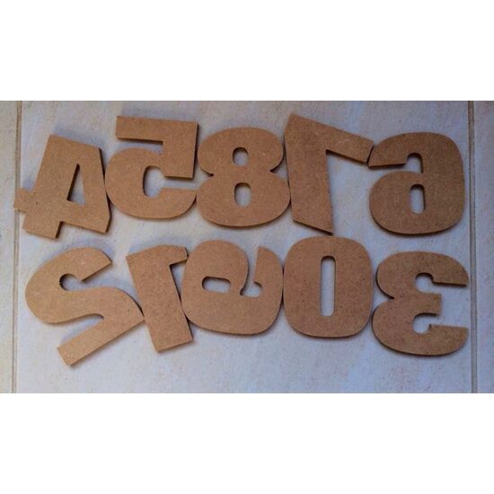 Cifre MDF - 10 cm. h. - LIBR.
