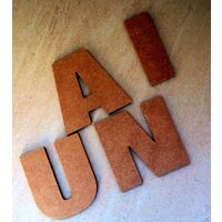 Litere MDF - 10 cm. h - LIBR.
