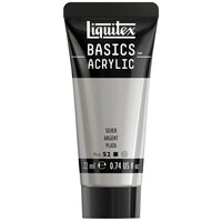 Culoare acrilica Liquitex Basics – 118 ml – Silver
