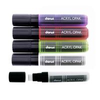 Marker acrilic opac, Darwi - varf plat, 15mm