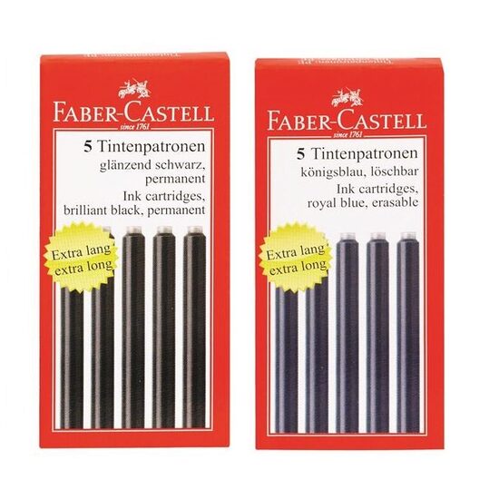 Set 5 cartuse cerneala mari Faber-Castell