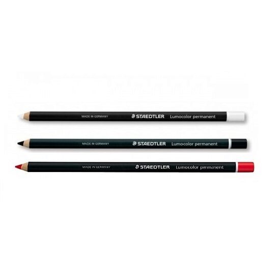 Marker uscat Lumocolor permanent / Creion pentru sticla - Staedtler