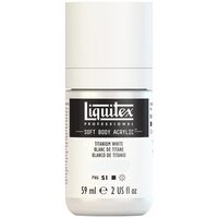 Culoare acrilica Liquitex – SOFT BODY 59 ml – Titanium white S1 Tit…