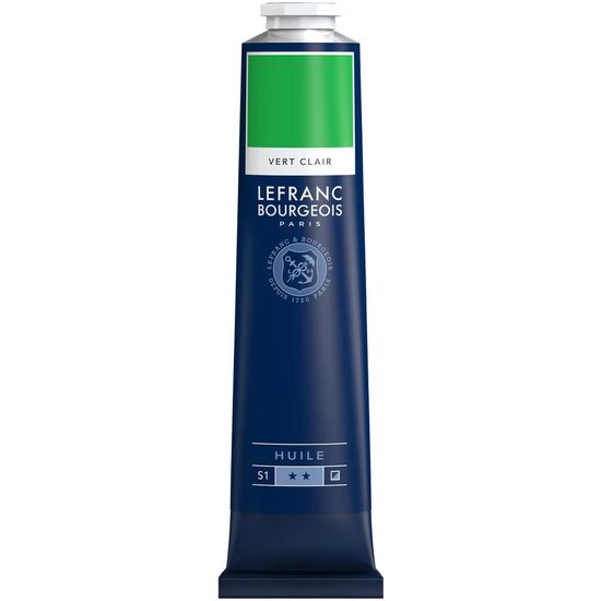 Culoare ulei FINE Lefranc Bourgeois 150 ml – Vopsea pentru profesioniști, Light Green