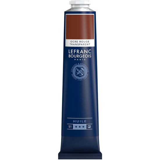 Culoare ulei FINE Lefranc Bourgeois 150 ml – Vopsea pentru profesioniști, Transparent Red Ochre