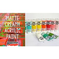Culori acrilice cremoase mate, Creamy Acrylic Matte, 60ml - Pentart