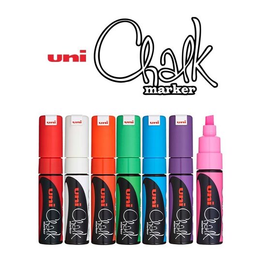 Marker creta Uni-ball Chalk PWE-8M