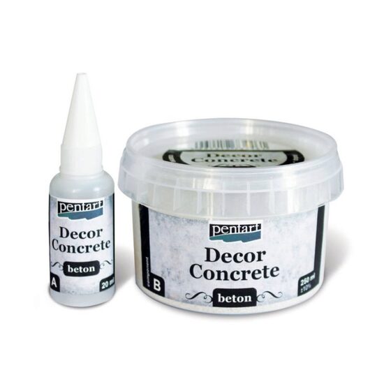 Decor concrete - Decor beton - recipient 250ml - Pentart