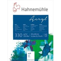 Bloc pentru culori acrilice 330gr/mp, 20 coli - Hahnemuhle